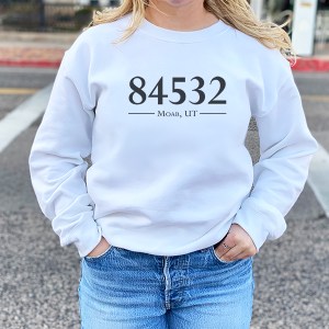 84532 Moab Utah cool white souvenir hometown sweatshirt
